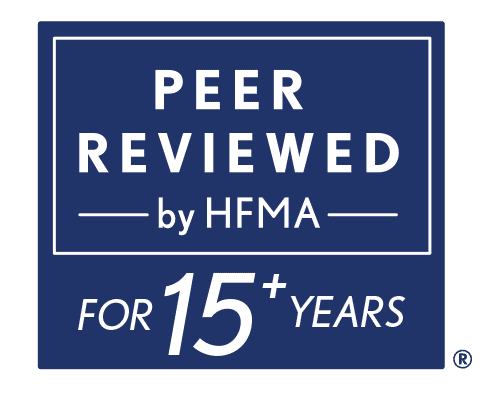 HFMA Peer Reviewed 15+ Year Logo