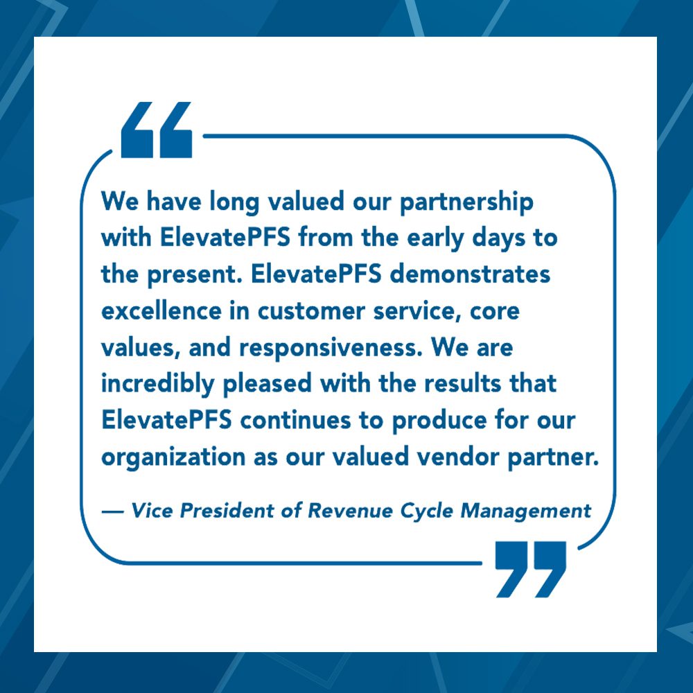 Quote from VP of Revenue Cycle